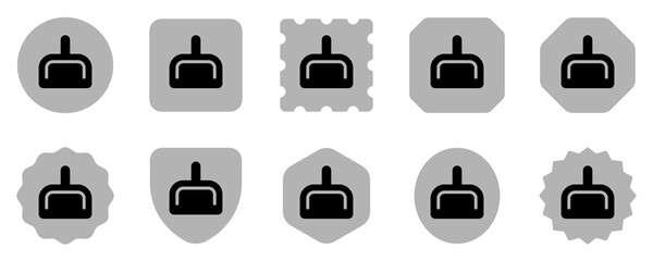 Editable dustpan vector icon. Part of a big icon set family. Perfect for web and app interfaces, presentations, infographics, etc