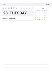 Daily Planner 2026