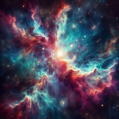 Naklejka premium cloud A nebula composed of swirling