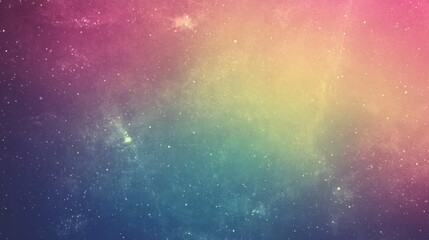 Fototapeta premium A vibrant, multicolored celestial nebula displays a swirling galaxy.