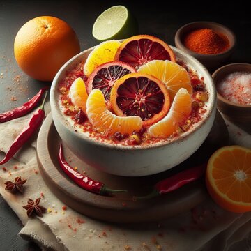 Charichuelo sprinkled with chili salt