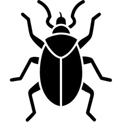 Creative Beetle Icon Vector Illustration