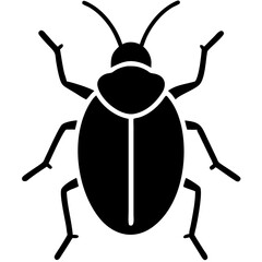 Creative Beetle Icon Vector Illustration