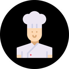 Chef single icon vector illustration