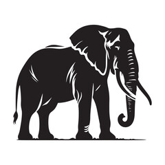 Elegant Shadows of the Wild: A Stunning Collection of African Elephant Vector Silhouettes Celebrating Strength, Grace, and the Iconic Presence of Africa’s Gentle Giants in Design