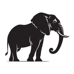 Elegant Shadows of the Wild: A Stunning Collection of African Elephant Vector Silhouettes Celebrating Strength, Grace, and the Iconic Presence of Africa’s Gentle Giants in Design