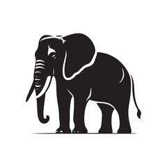 Elegant Shadows of the Wild: A Stunning Collection of African Elephant Vector Silhouettes Celebrating Strength, Grace, and the Iconic Presence of Africa’s Gentle Giants in Design