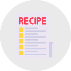 Recipe single icon vector illustration