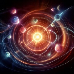 Obraz premium Cosmic paths and celestial ha