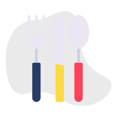 Cutlery single icon vector illustration