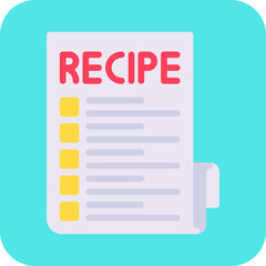 Recipe single icon vector illustration