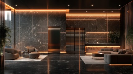 Modern luxury lobby interior design