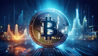 money symbol on blue background