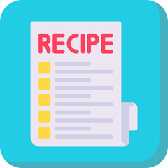 Recipe single icon vector illustration