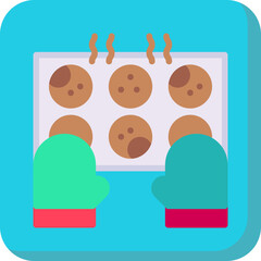 Bake single icon vector illustration