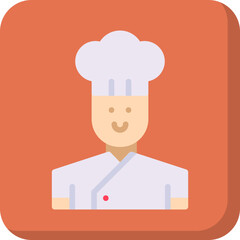 Chef single icon vector illustration