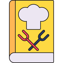 Cookbook single icon vector illustration