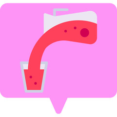 Pour single icon vector illustration