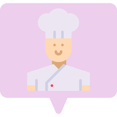 Chef single icon vector illustration