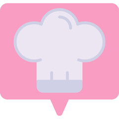 Cook Hat single icon vector illustration
