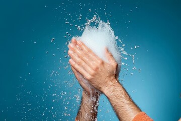 Hands Washing with Soap and Water, Hygiene, Cleanliness