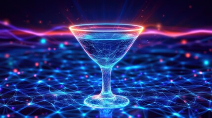 Glowing Cocktail, Digital Landscape