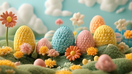 Easter meadow sunshine