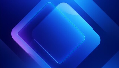 abstract blue background with square