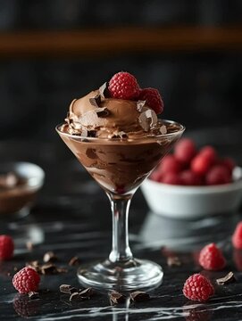 chocolate raspberry martini float video