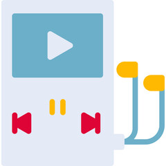 Music Player single vector icon illustration