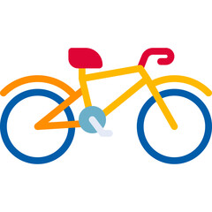 Bicycle I single vector icon illustration