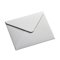A envelope mail color paper isolated on white background