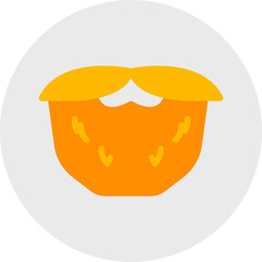 Moustache I single vector icon illustration