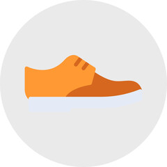 Shoe single vector icon illustration