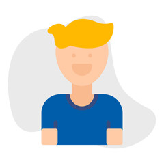 Man single vector icon illustration