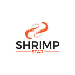 Obraz premium Fresh Shrimp Logo design symbolizing seafood quality, ocean freshness, and taste—perfect for seafood restaurants, fisheries, food brands, or coastal culinary businesses.