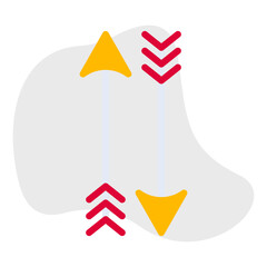 Arrows single vector icon illustration