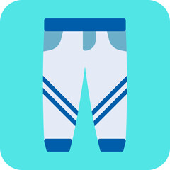 Trousers single vector icon illustration