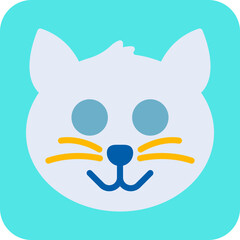Animal single vector icon illustration