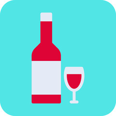 Alcohol single vector icon illustration