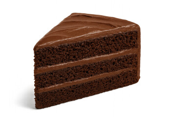 Chocolate Layer Cake: Indulge in a rich, decadent slice of chocolate cake, showcasing the moist layers of chocolate and creamy, smooth frosting