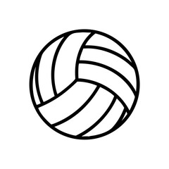 Volleyball with Panel Pattern Icon Design