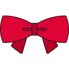 Bow Tie single vector icon illustration