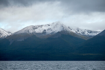 Snowy Mountain in Tierra del Fuego, Argentina