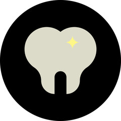 Teeth single vector icon illustration