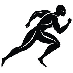 Sprinter Silhouette Stylized