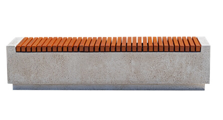  Park Bench Isolated on White