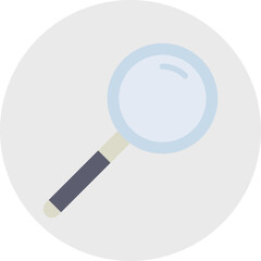 Magnifying glass single vector icon illustration