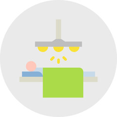 Operating Room Light single vector icon illustration