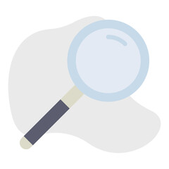 Magnifying glass single vector icon illustration